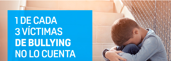 1 de cada 3 victimas de Bulying no lo cuenta